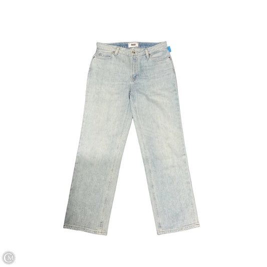 Jeans Straight By Paige In Blue Denim, Size: 4