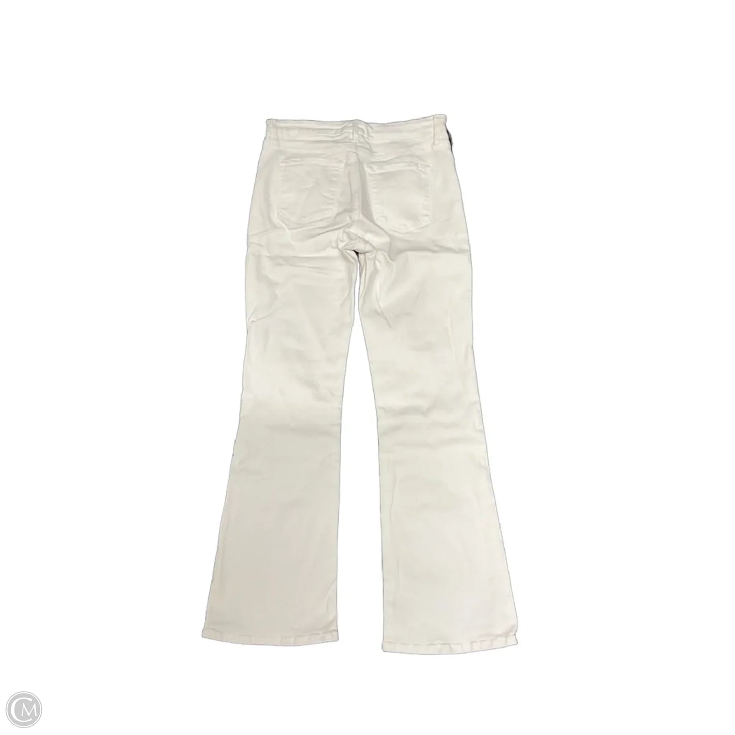 Jeans Boot Cut By Frame In White Denim, Size: 4