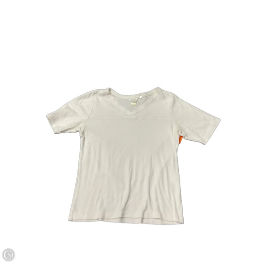 Top Short Sleeve Basic By Christopher And Banks In White, Size: S