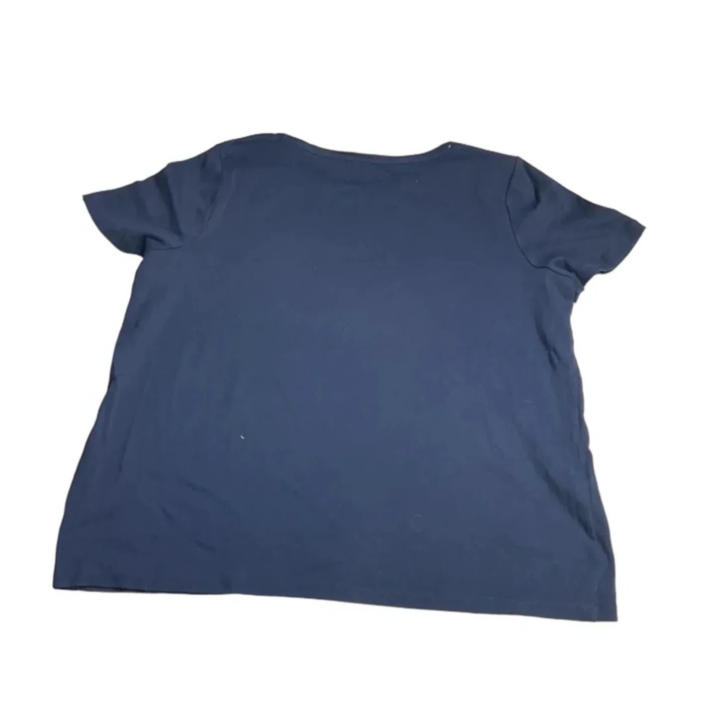 Top Short Sleeve Basic By Talbots In Navy, Size: 2x