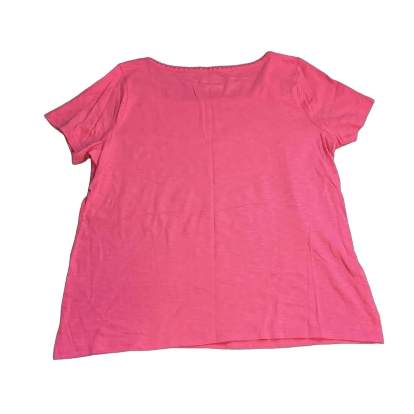 Top Short Sleeve By Talbots In Pink, Size: 1x