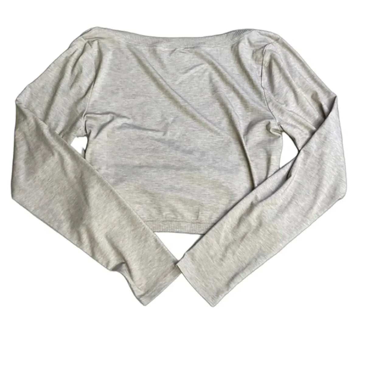 Athletic Top Long Sleeve Collar By Athleta In Beige, Size: M