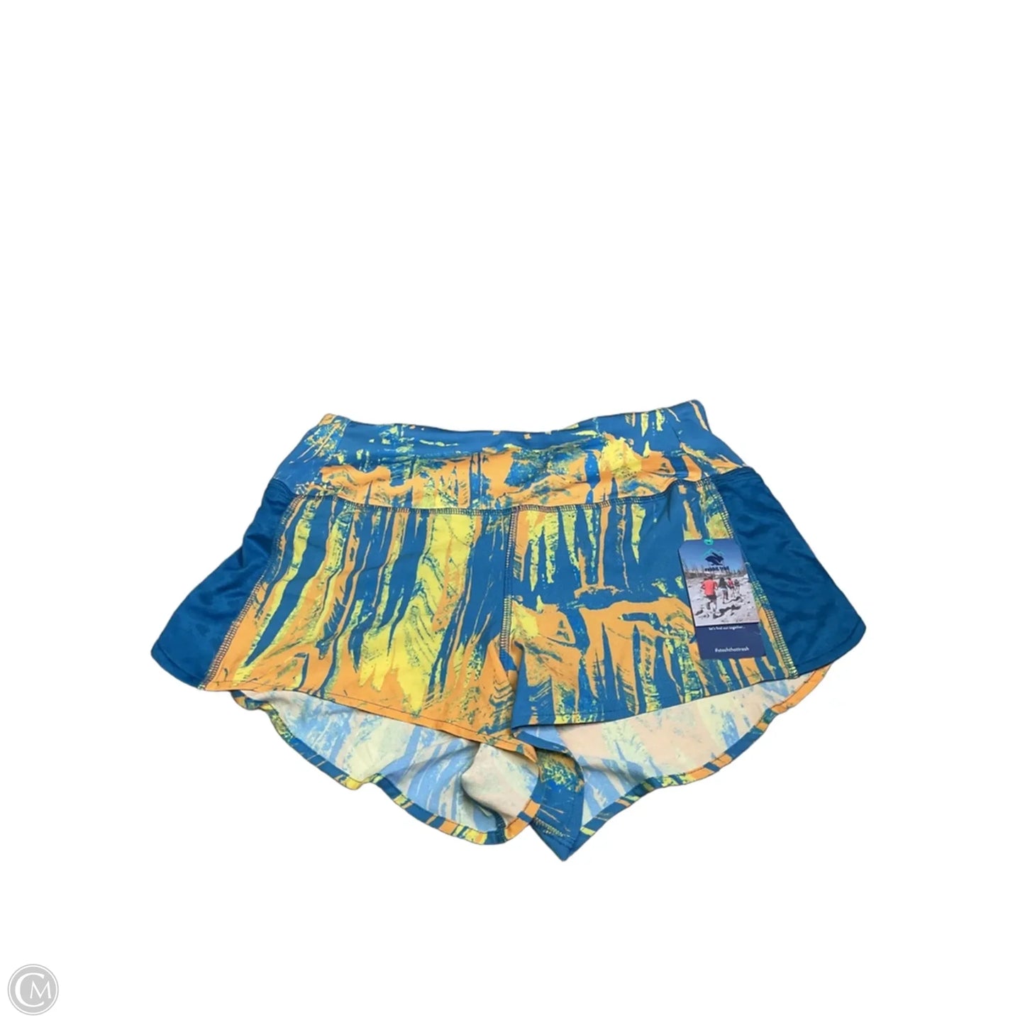 Athletic Shorts By Rabbit In Blue & Yellow, Size: S