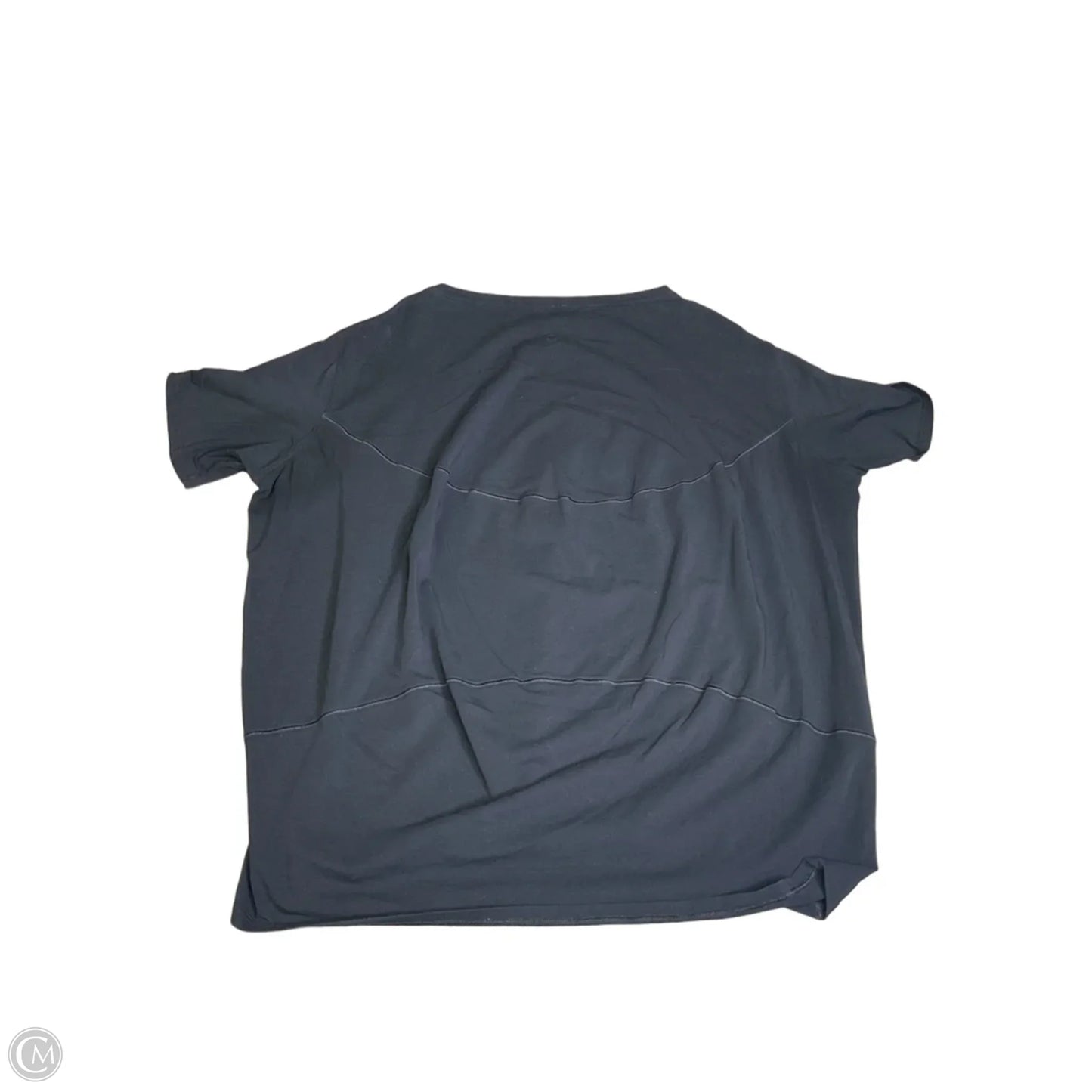 Athletic Top Short Sleeve By Lululemon In Black, Size: M