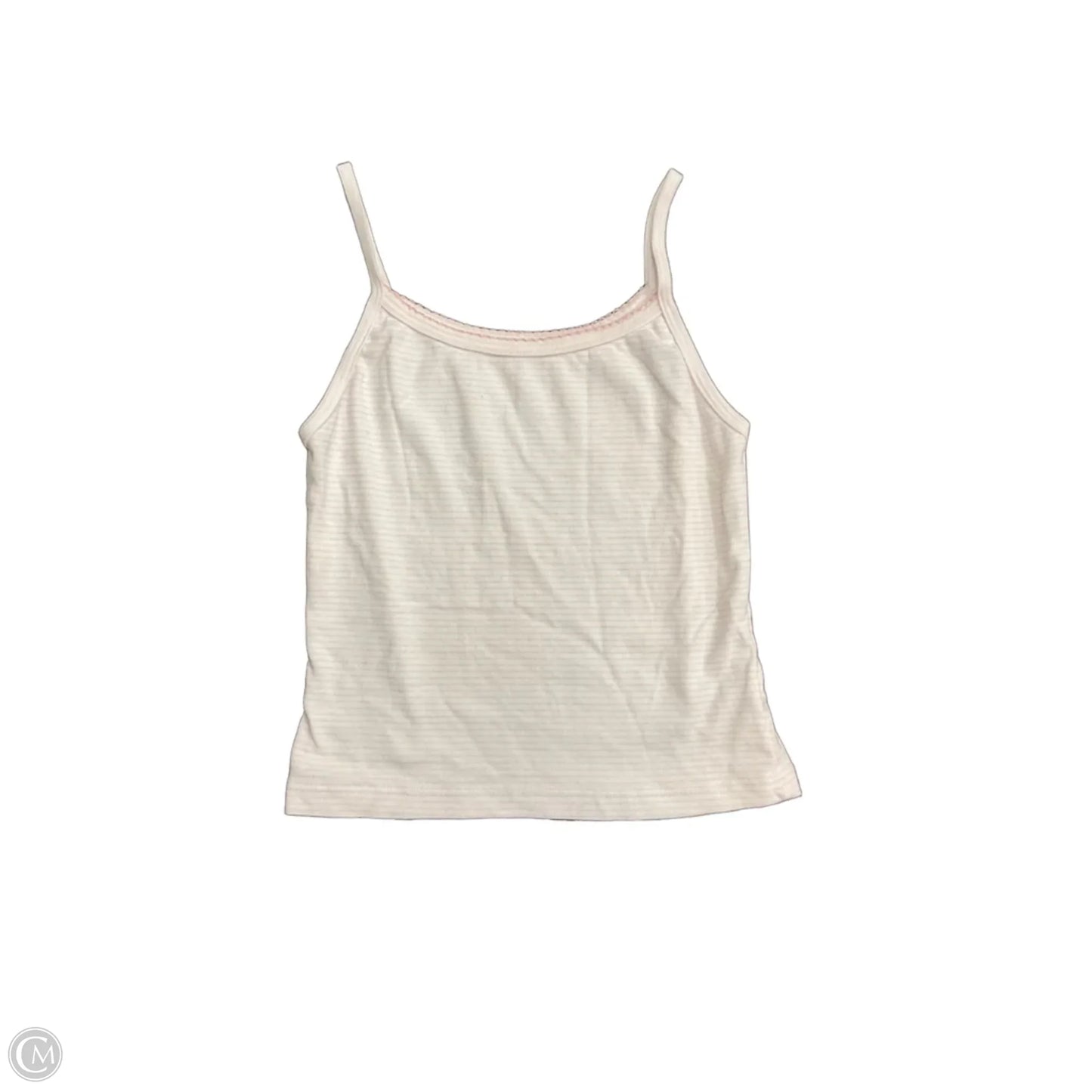 Tank Top By Clothes Mentor In Pink & White, Size: S