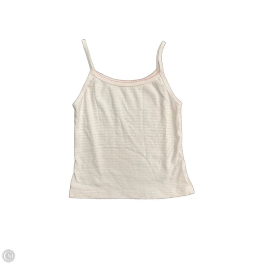 Tank Top By Clothes Mentor In Pink & White, Size: S