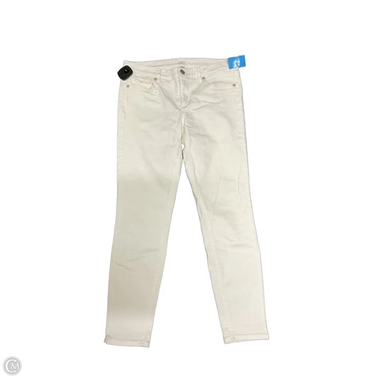 Jeans Skinny By Loft In White, Size: 2