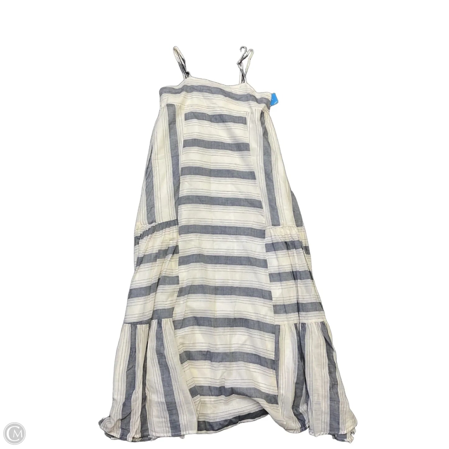 Dress Casual Maxi By Vestique In Grey & Tan, Size: M
