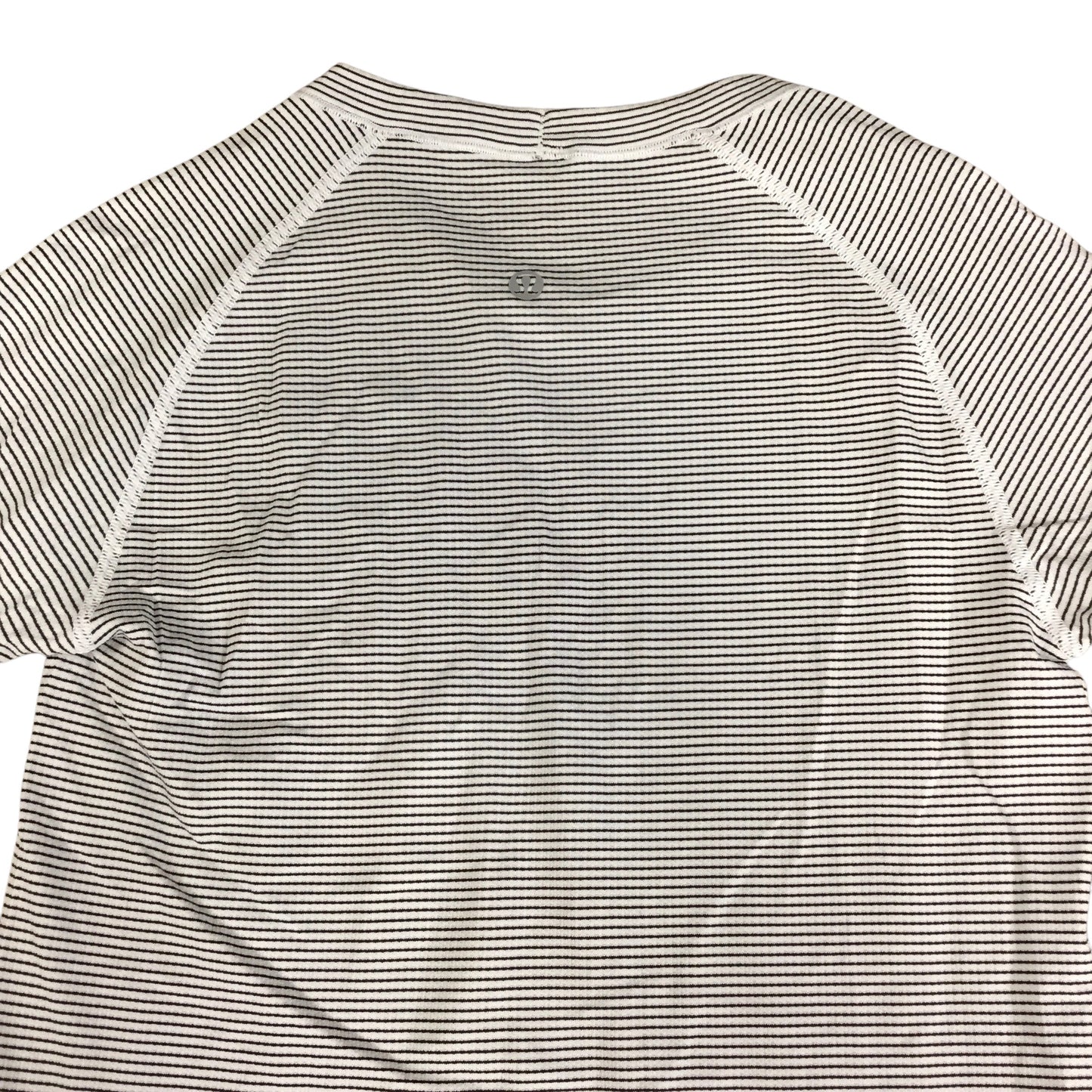 Athletic Top Long Sleeve Crewneck By Lululemon In Striped Pattern, Size: 6