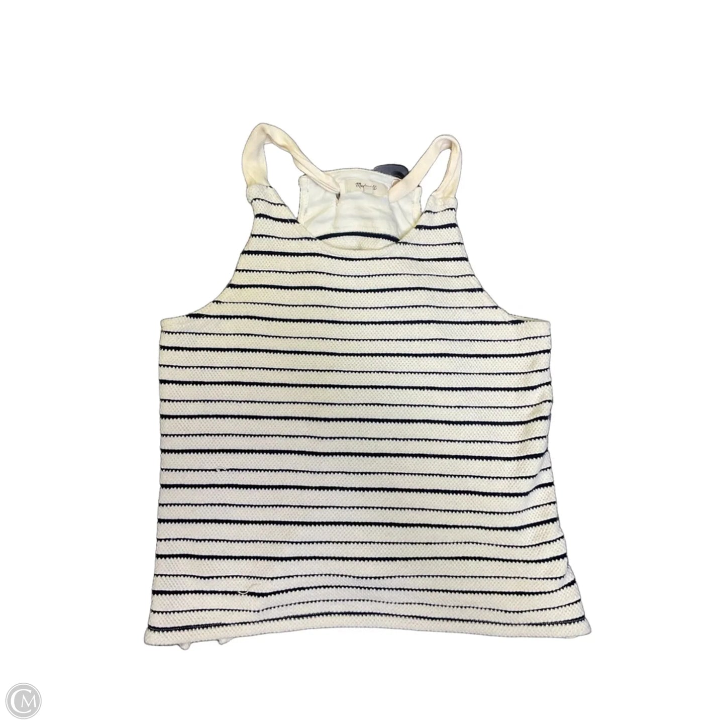 Top Sleeveless By Madewell In Striped Pattern, Size: L