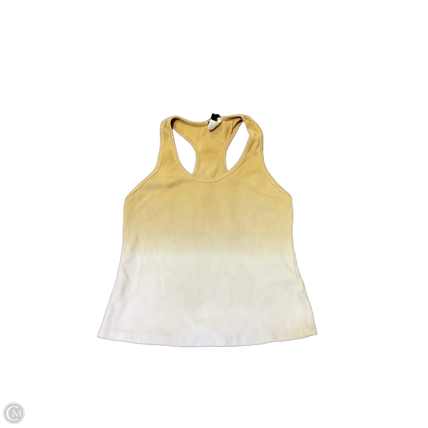 Tank Top By Divided In White & Yellow, Size: M