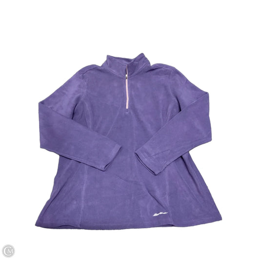 Sweatshirt Collar By Eddie Bauer In Purple, Size: Xl