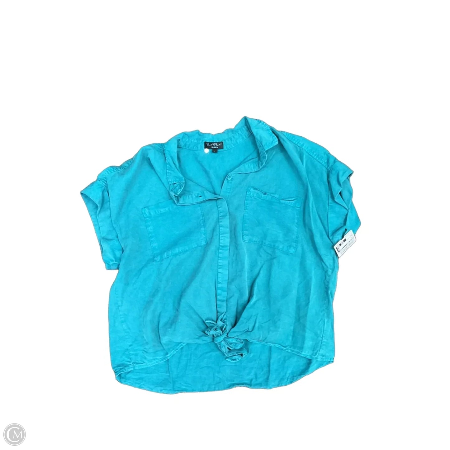 Top Short Sleeve By Velvet Heart In Teal, Size: L