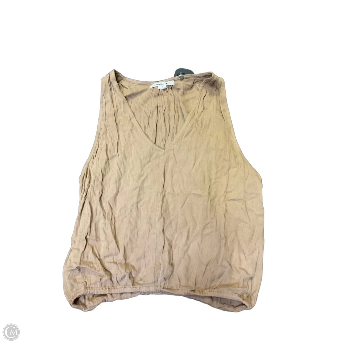 Top Sleeveless By Oneill In Tan, Size: S