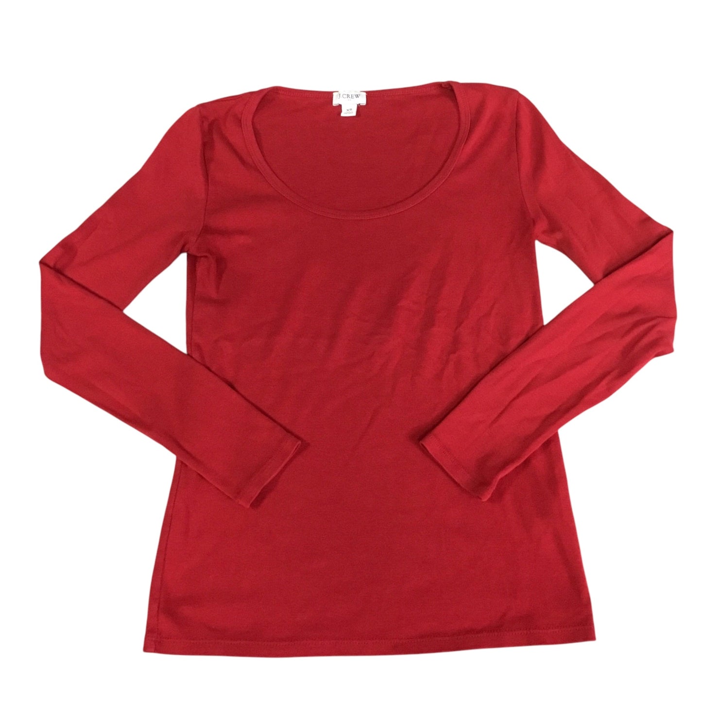 Top Long Sleeve Basic By J. Crew In Red, Size: Xs