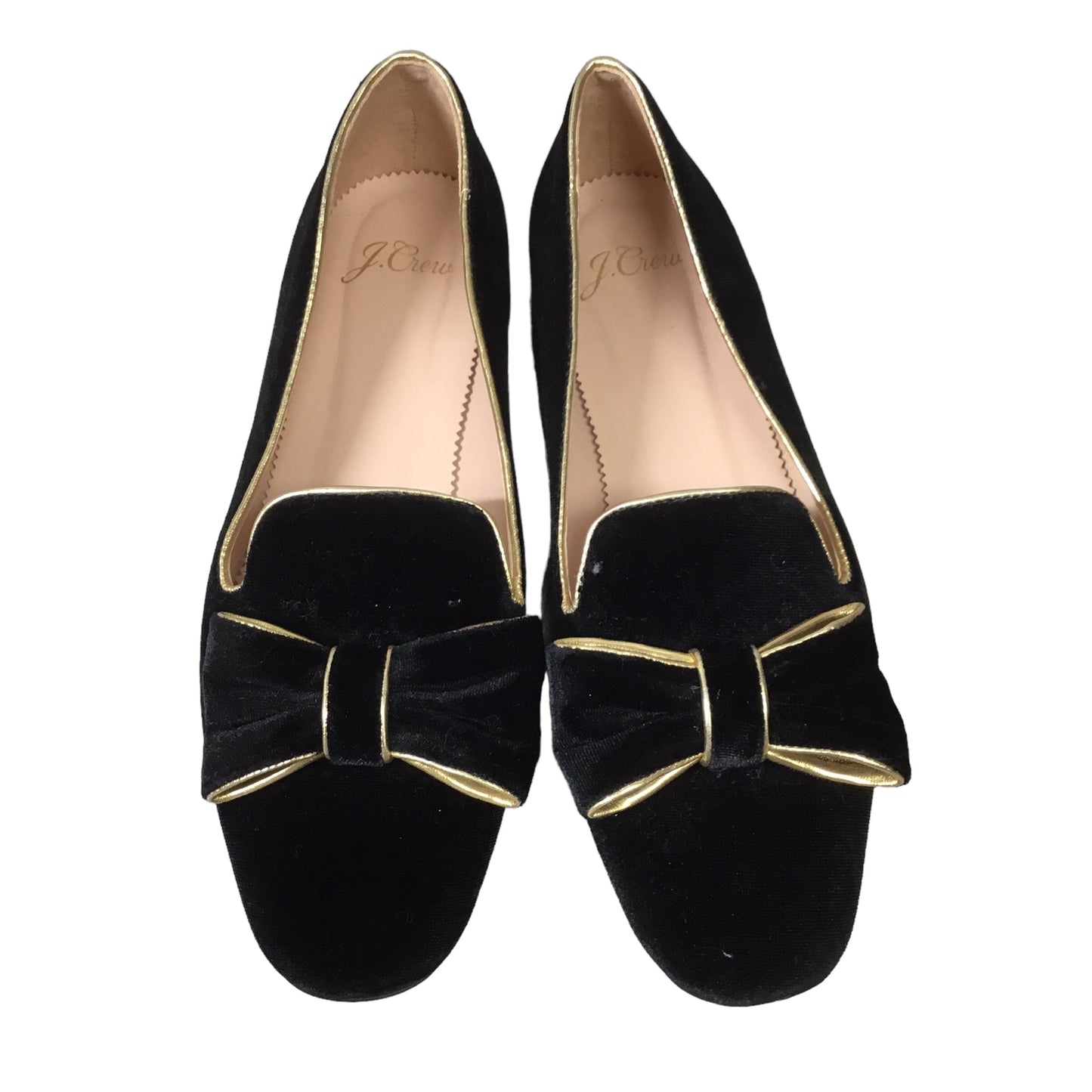 Black & Gold Shoes Flats J. Crew, Size 6.5