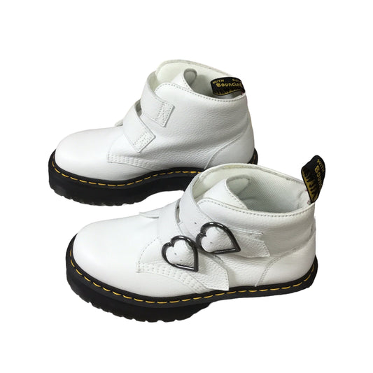 White Boots Combat Dr Martens, Size 9