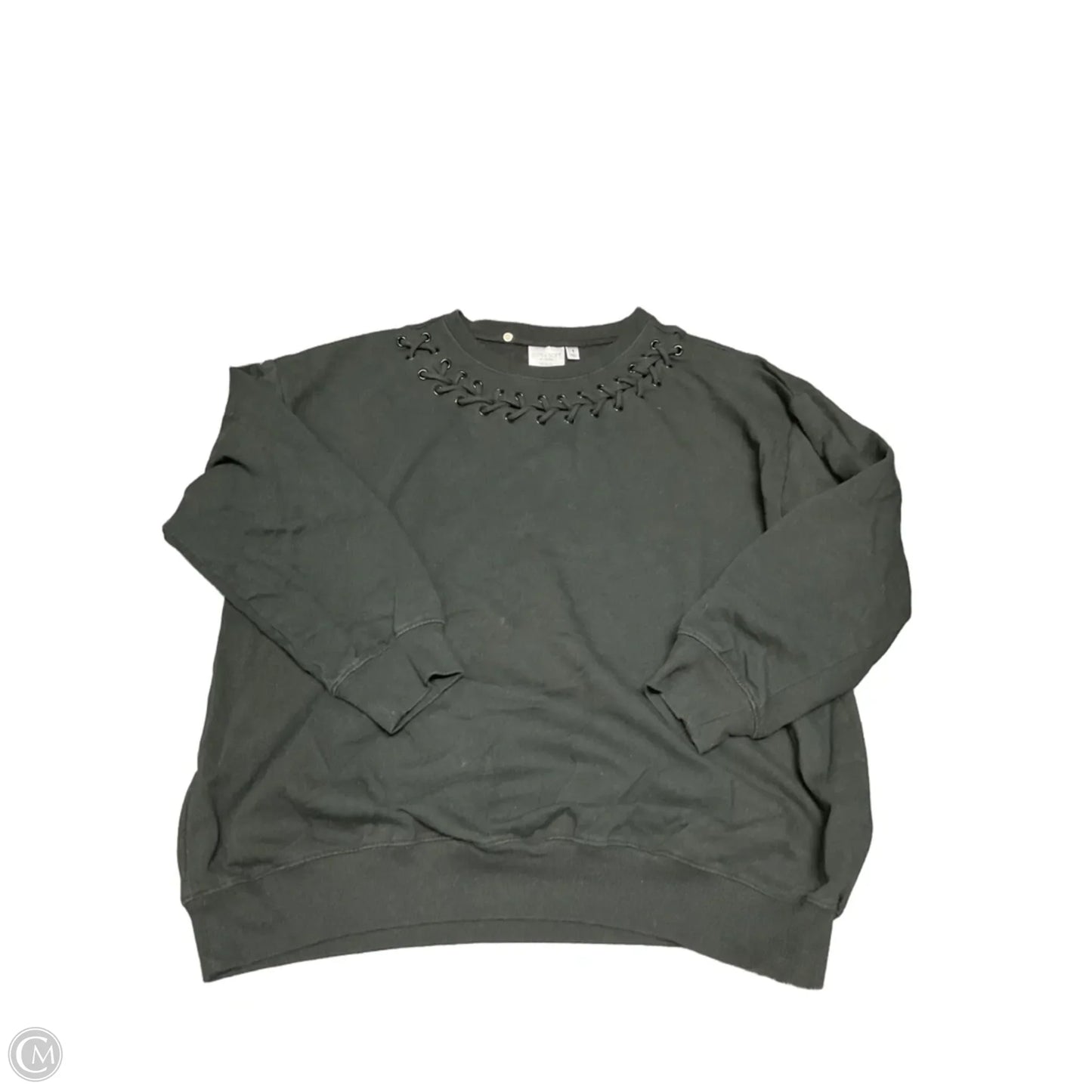 Sweatshirt Collar By Torrid In Black, Size: 1x