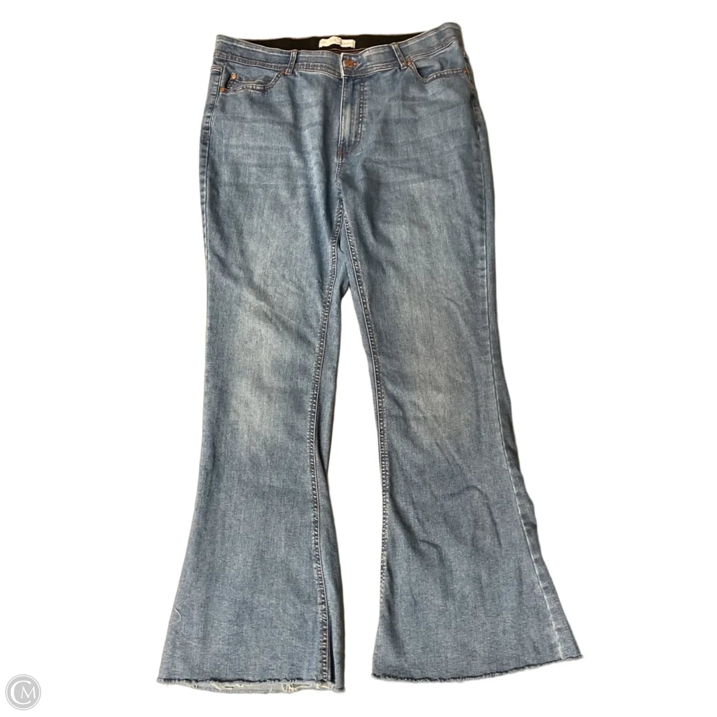 Jeans Flared By Clothes Mentor In Blue, Size: 16