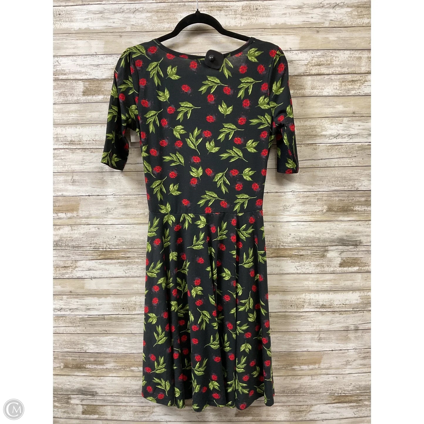 Dress Casual Short By Lularoe In Black & Red, Size: M