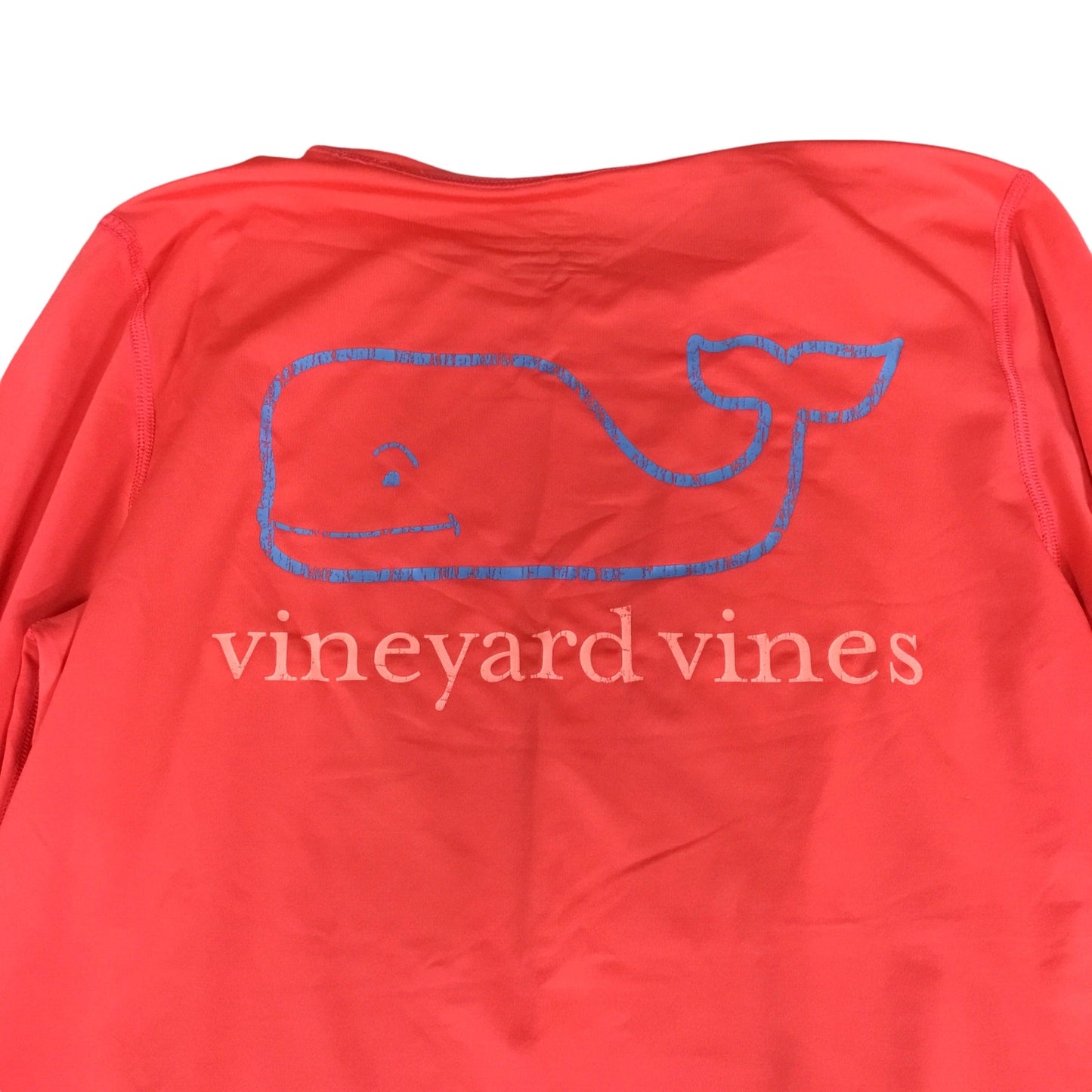 Athletic Top Long Sleeve Crewneck By Vineyard Vines In Coral, Size: S