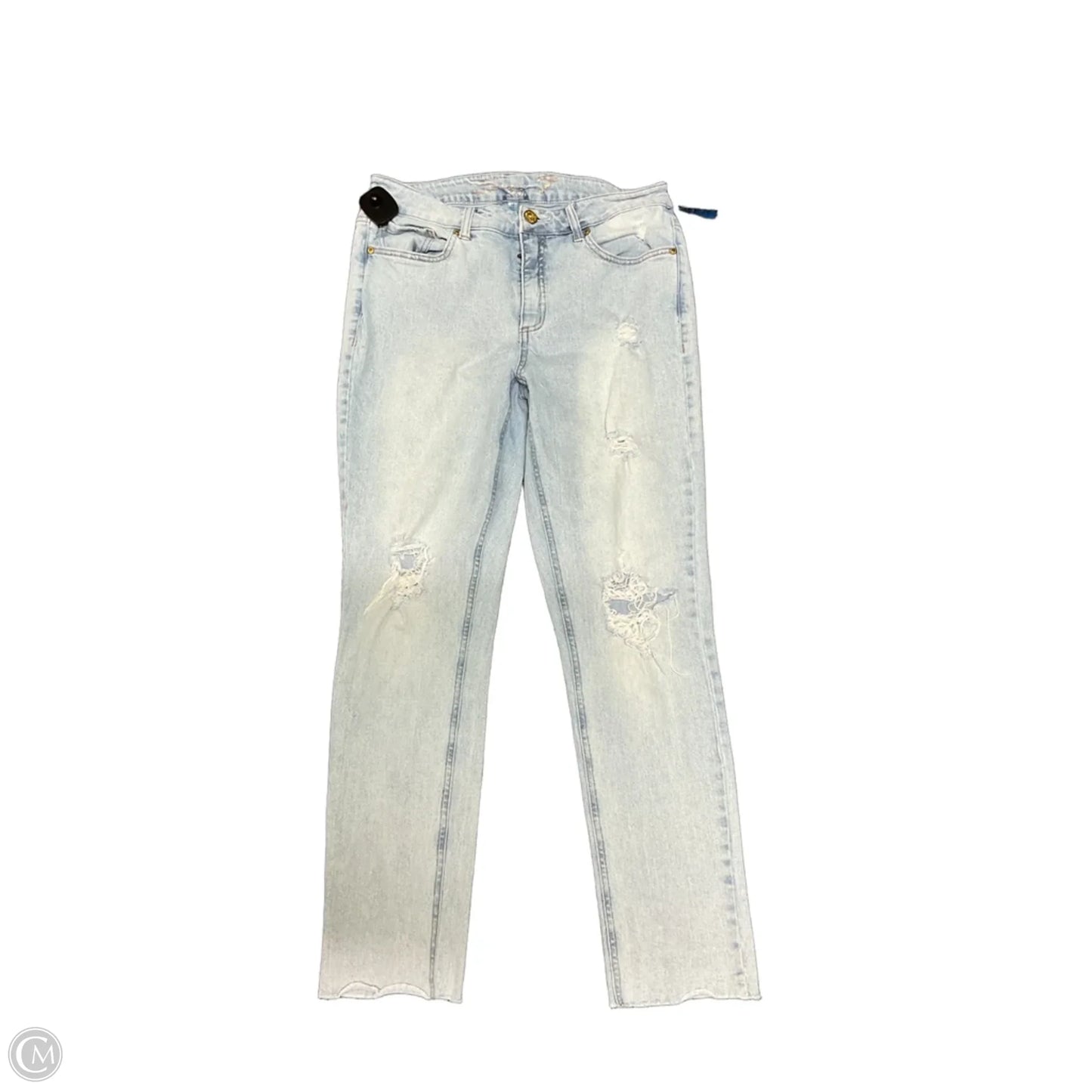 Jeans Straight By Seven 7 In Blue Denim, Size: 10