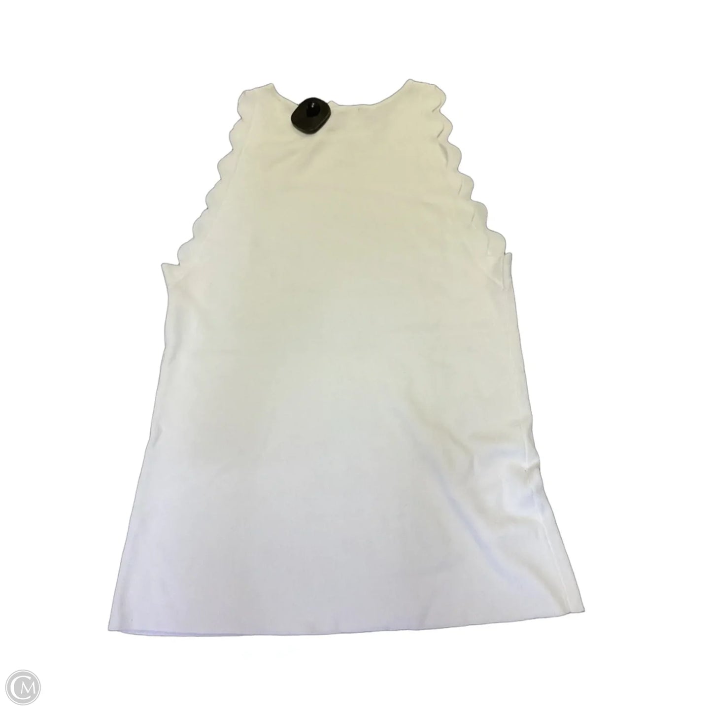 Blouse Sleeveless By Ann Taylor In White, Size: L
