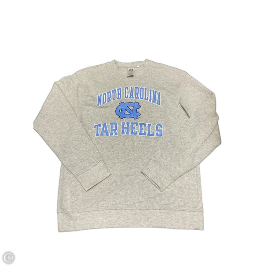 Sweatshirt Crewneck By Russel Athletic In Blue & Grey, Size: M