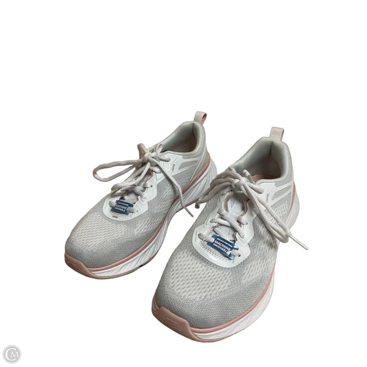 Shoes Athletic By Skechers In Grey & Pink, Size: 8.5