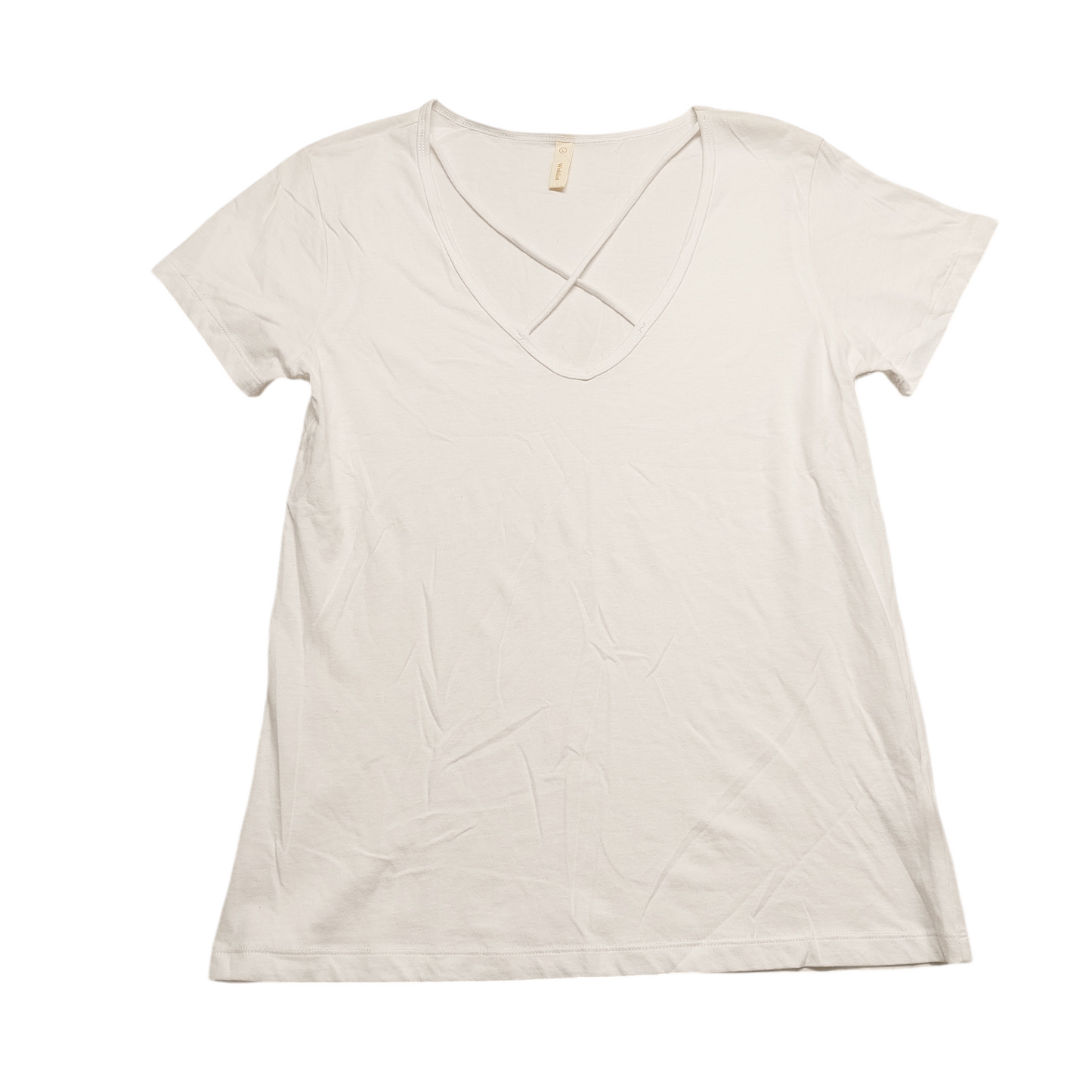 White Top Short Sleeve Wishlist, Size L