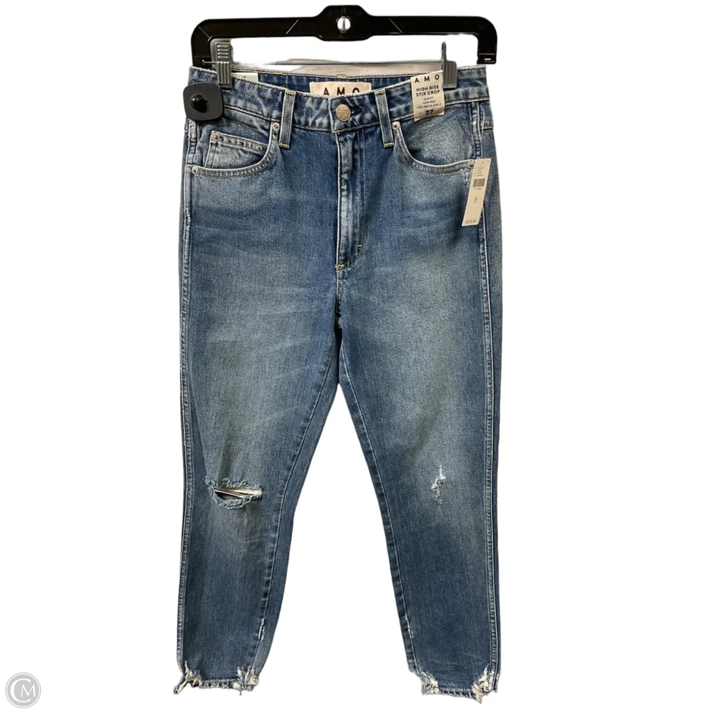 Jeans Cropped By Amo In Blue Denim, Size: 4