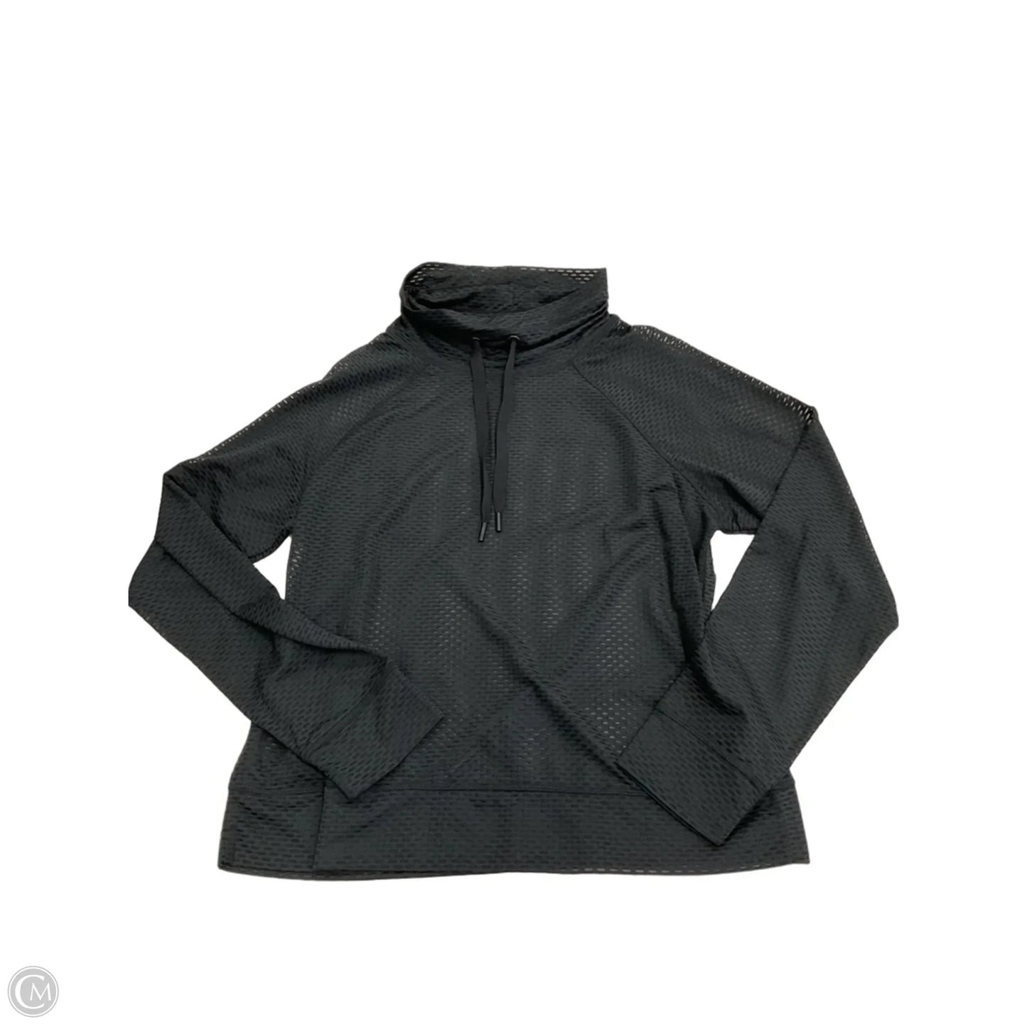 Athletic Top Long Sleeve Collar By Dkny In Black, Size: S