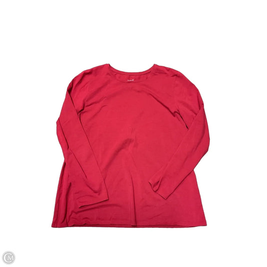 Top Long Sleeve Basic By Pure Jill In Red, Size: Xl