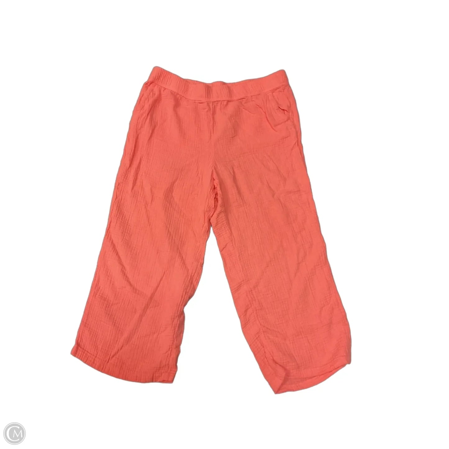 Pants Linen By Talbots In Coral, Size: Xl