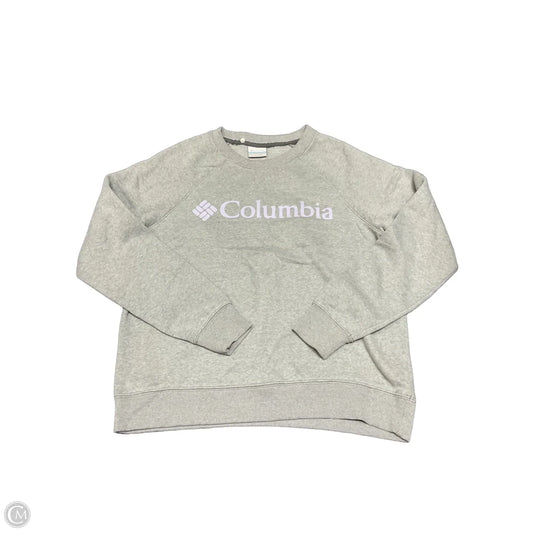 Sweatshirt Crewneck By Columbia In Grey, Size: M