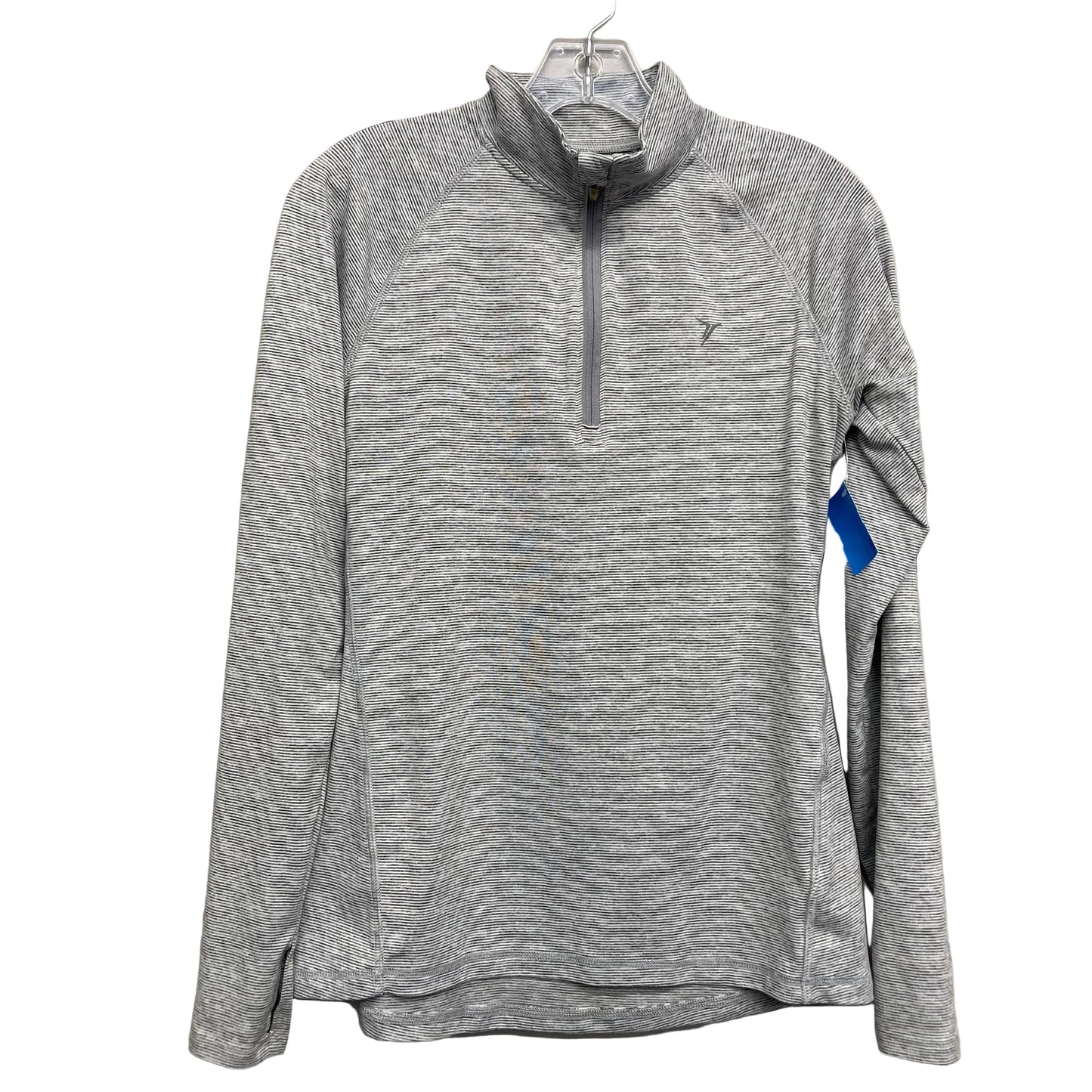 Athletic Top Ls Collar By Old Navy In Grey, Size:S