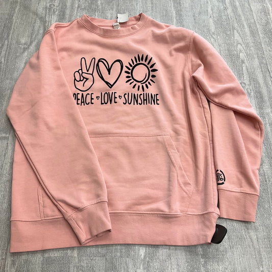 Sweatshirt Crewneck By Clothes Mentor In Pink, Size: M