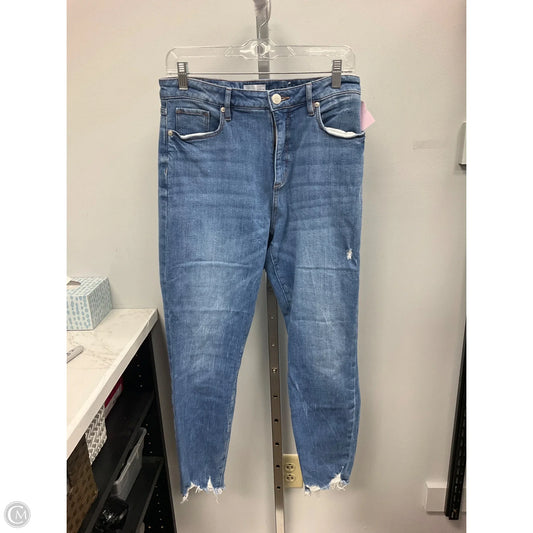 Jeans Straight By Loft In Blue Denim, Size: 8