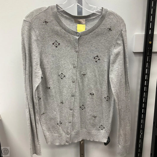 Cardigan By Loft In Grey, Size: L