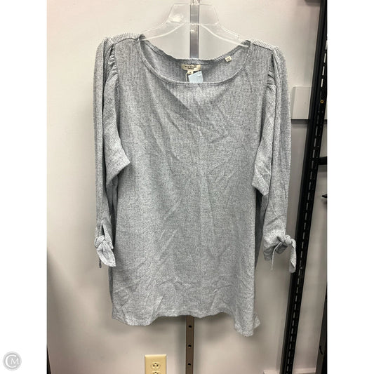 Top Long Sleeve By Max Studio In Blue, Size: 1x