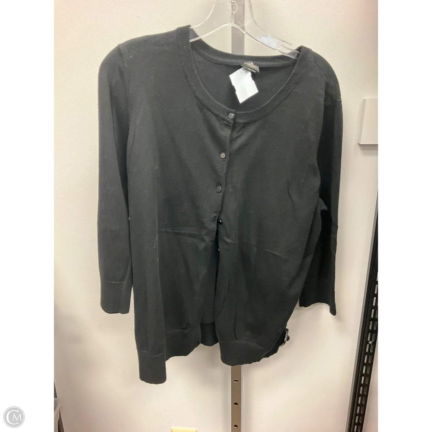 Cardigan By Talbots In Black, Size: 2x