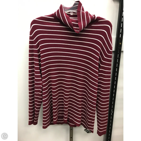 Top Long Sleeve By Coldwater Creek In Striped Pattern, Size: 1x