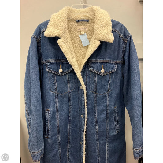 Coat Other By Universal Thread In Blue Denim, Size: S