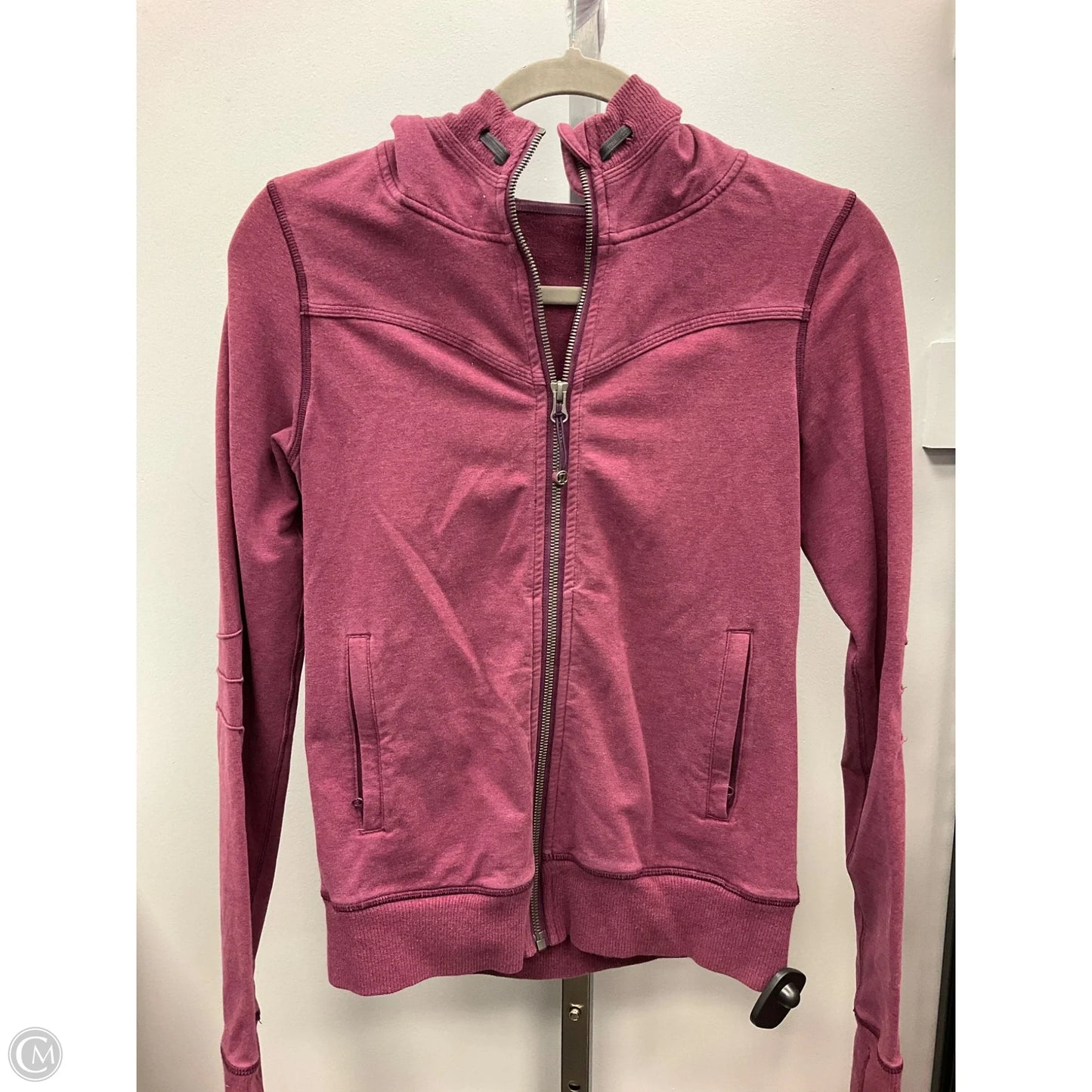 Athletic Jacket By Lululemon In Maroon, Size: 6
