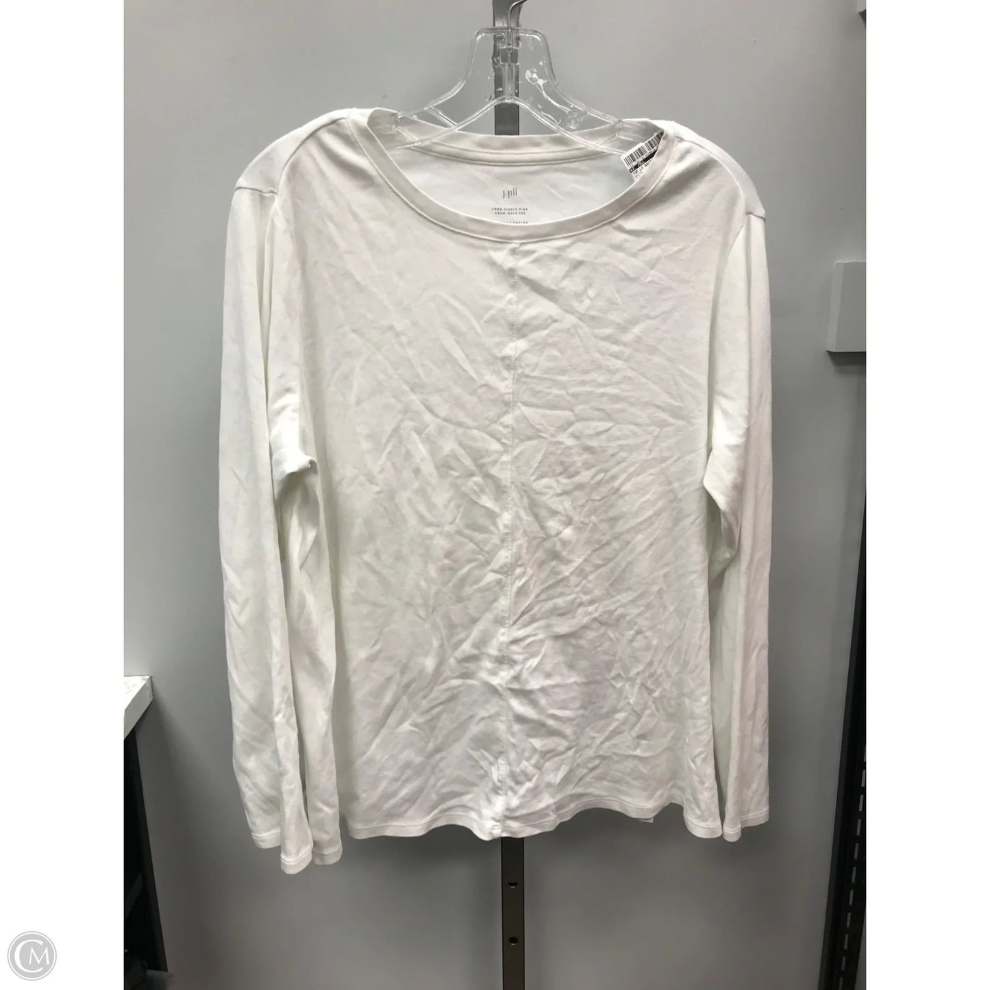 Top Long Sleeve Basic By J. Jill In White, Size: Xlp
