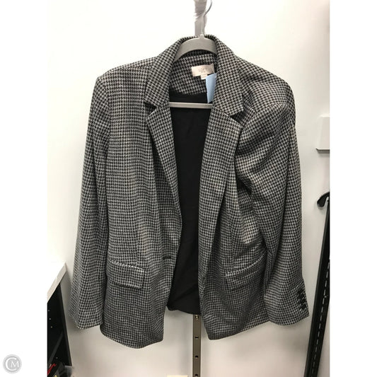 Blazer By Loft In Black & Grey, Size: 18