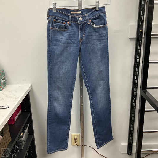 Jeans Boot Cut By Levis In Blue Denim, Size: 2