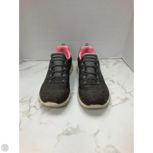 Shoes Athletic By Skechers In Grey, Size: 10