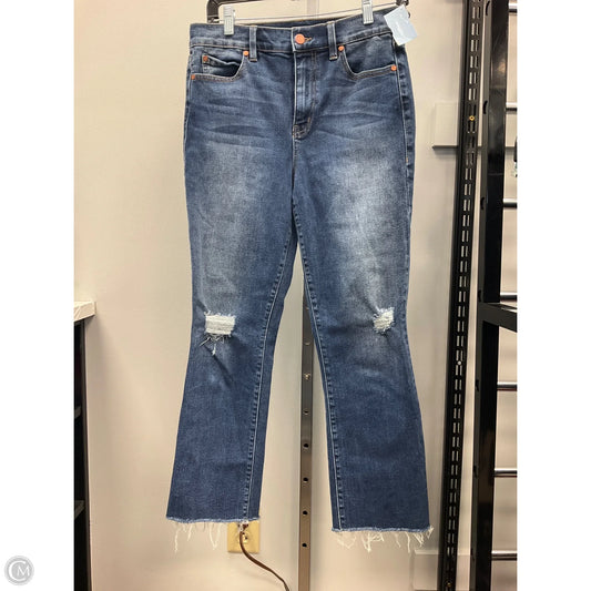 Jeans Flared By Level 99 In Blue Denim, Size: 6