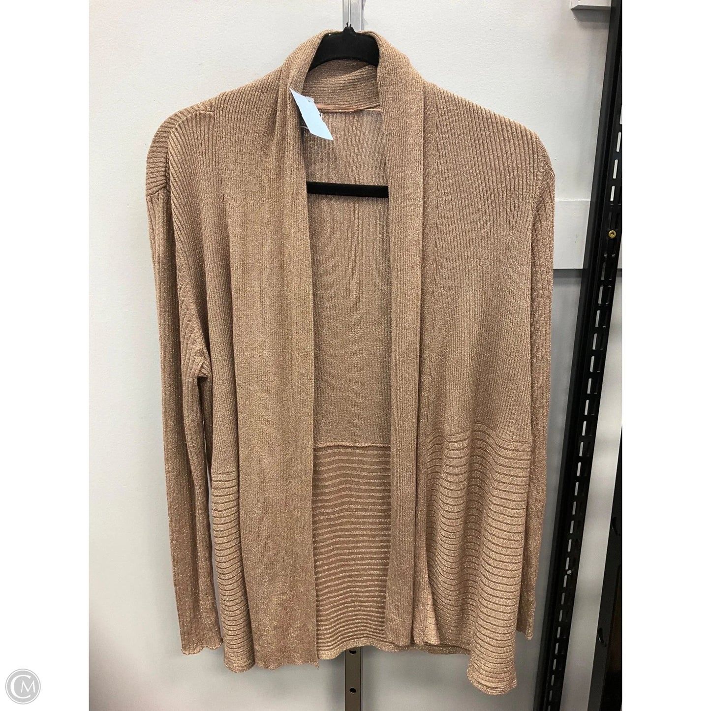 Cardigan By Jm Collections In Gold, Size: Lp